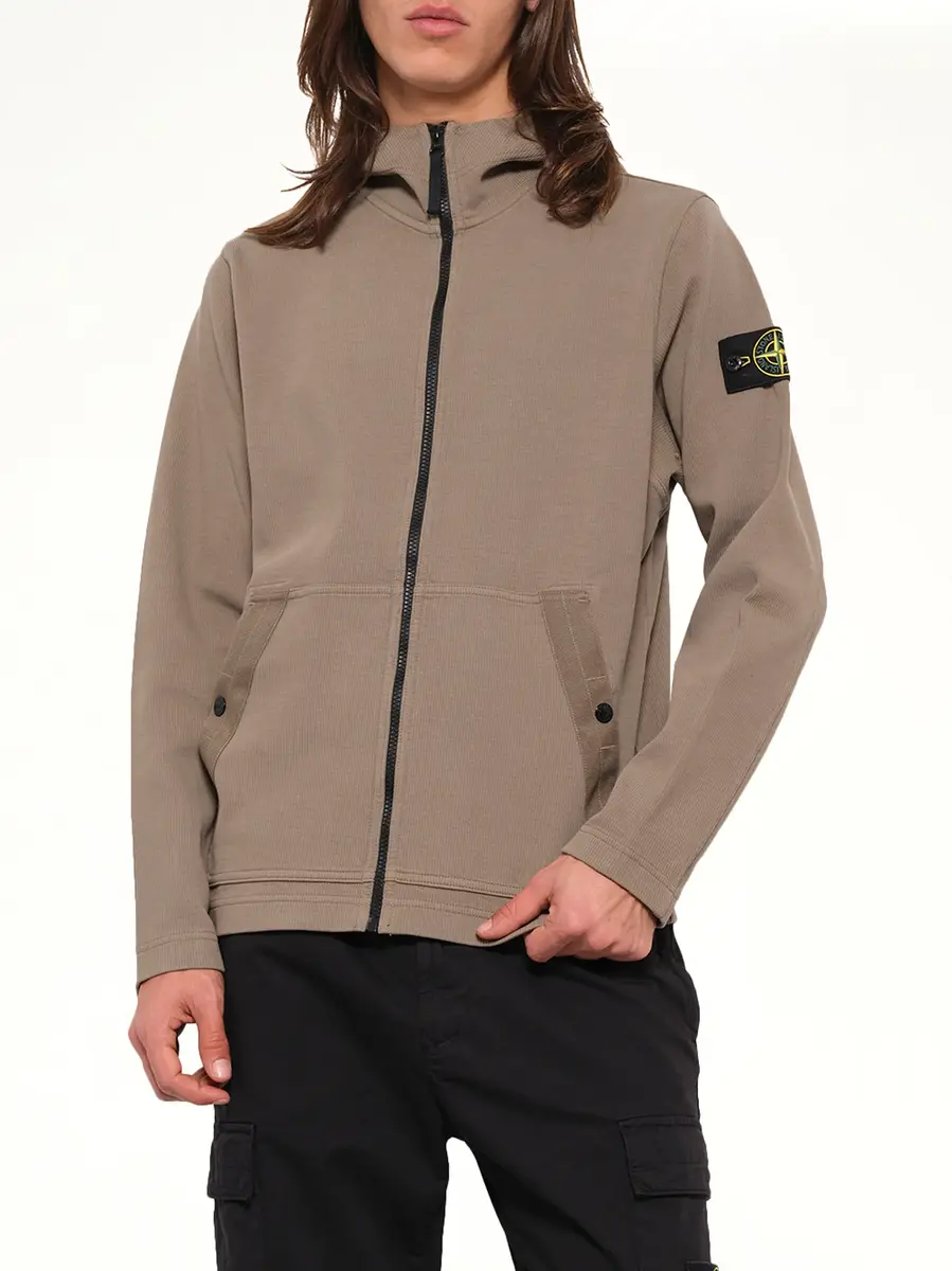 Stone Island 6100020 Organic Cotton Hoodie in Military Green | Thumbnail 6 Stone Island 6100020 Organic Cotton Hoodie in Military Green | Thumbnail 6