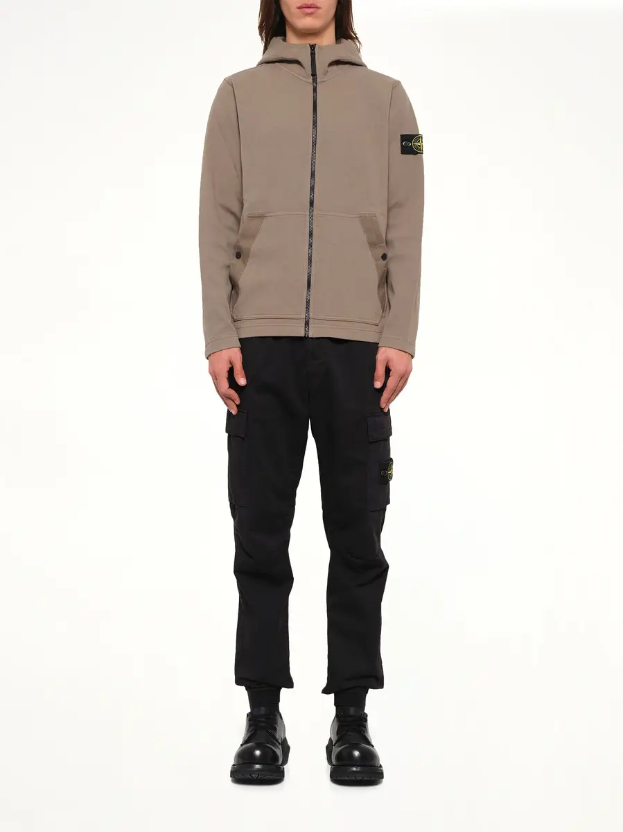 Stone Island 6100020 Organic Cotton Hoodie in Military Green | Thumbnail 7 Stone Island 6100020 Organic Cotton Hoodie in Military Green | Thumbnail 7