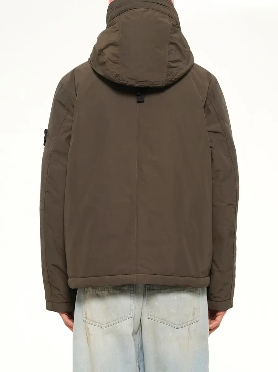 Stone Island 4100010 Nylon Short Parka in Coal Grey | Thumbnail 5 Stone Island 4100010 Nylon Short Parka in Coal Grey | Thumbnail 5
