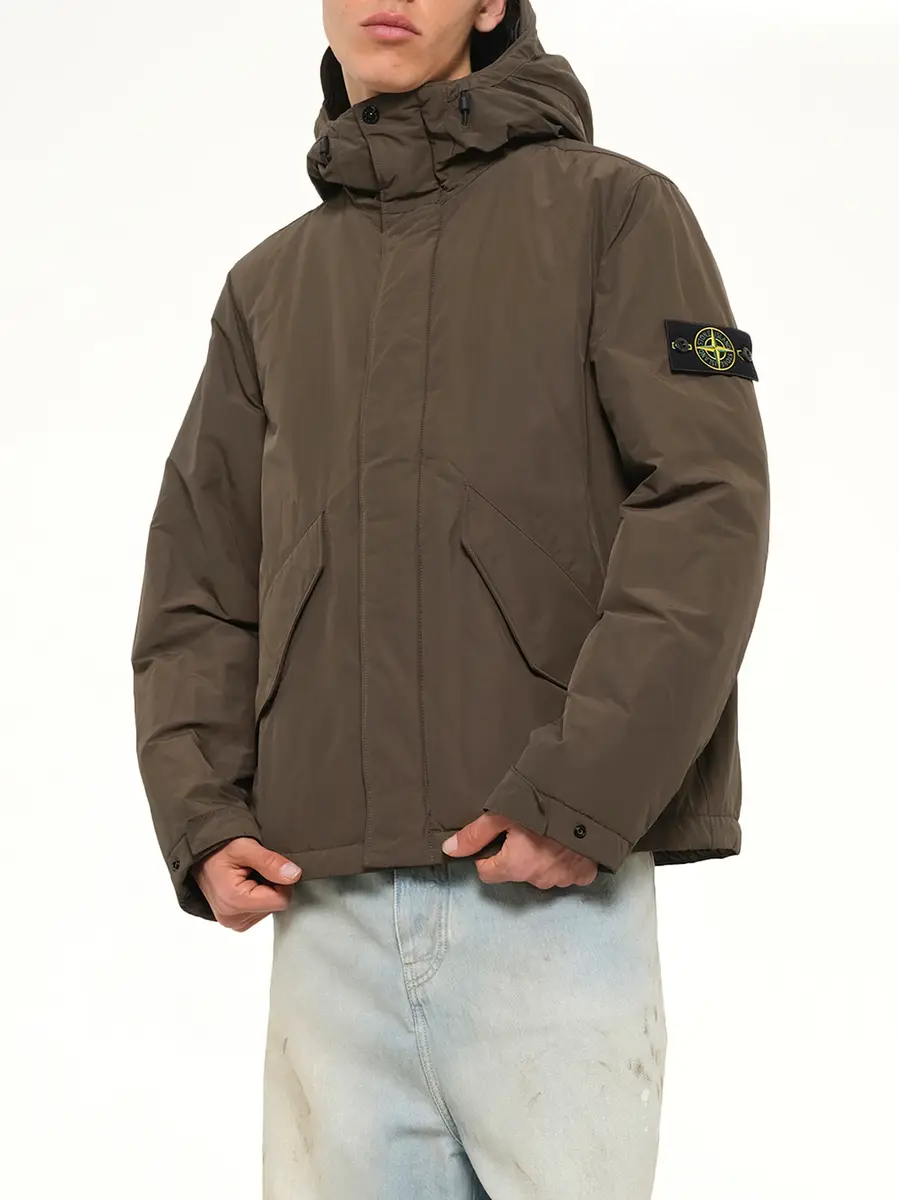 Stone Island 4100010 Nylon Short Parka in Coal Grey | Thumbnail 6 Stone Island 4100010 Nylon Short Parka in Coal Grey | Thumbnail 6