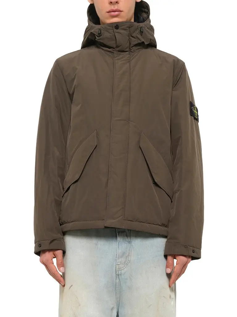 4100010 Nylon Short Parka in Coal Grey 4100010 Nylon Short Parka in Coal Grey