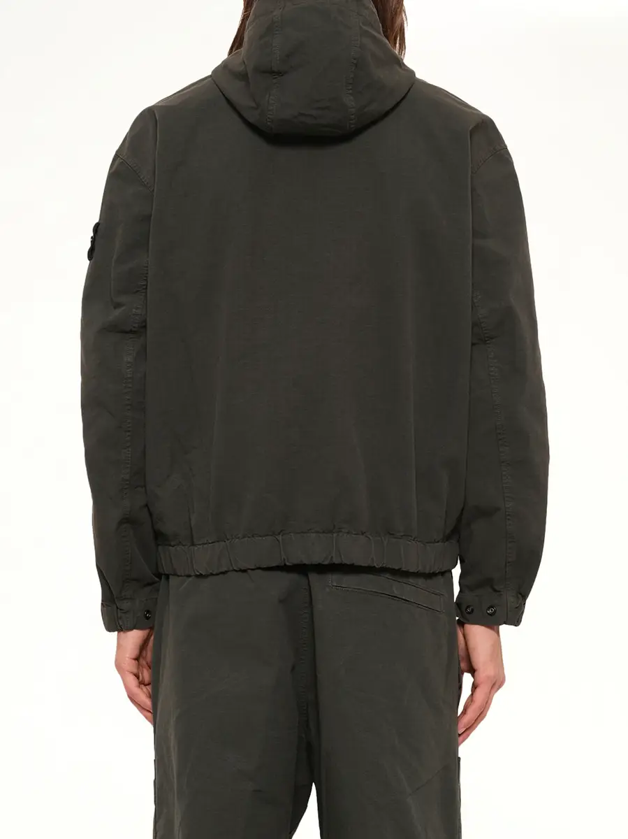 Stone Island 1200011 Cotton Ripstop Jacket in Coal Grey | Thumbnail 5 Stone Island 1200011 Cotton Ripstop Jacket in Coal Grey | Thumbnail 5