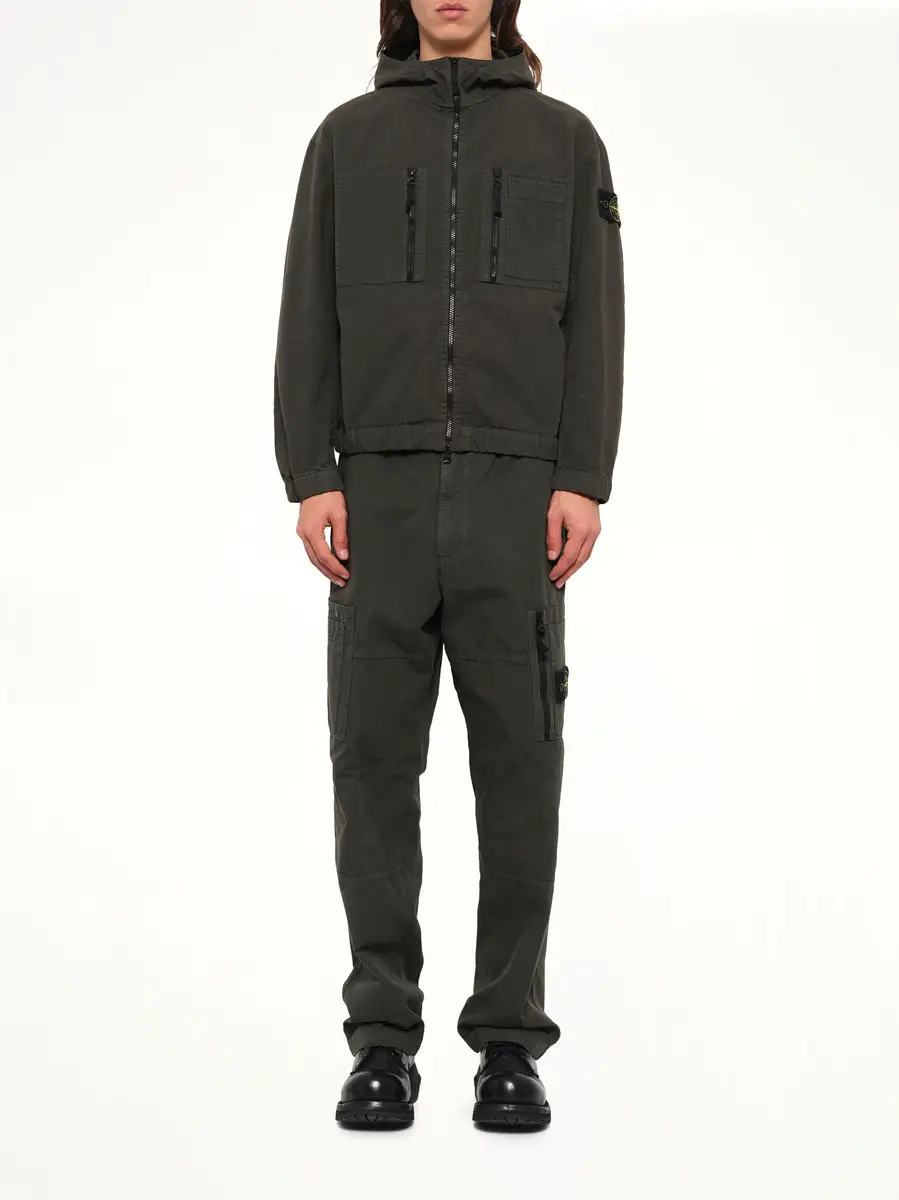 Stone Island 1200011 Cotton Ripstop Jacket in Coal Grey | Thumbnail 7 Stone Island 1200011 Cotton Ripstop Jacket in Coal Grey | Thumbnail 7