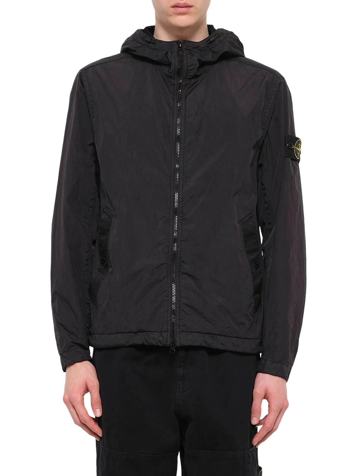Stone Island 4100001 Crinkle Reps Hooded Jacket