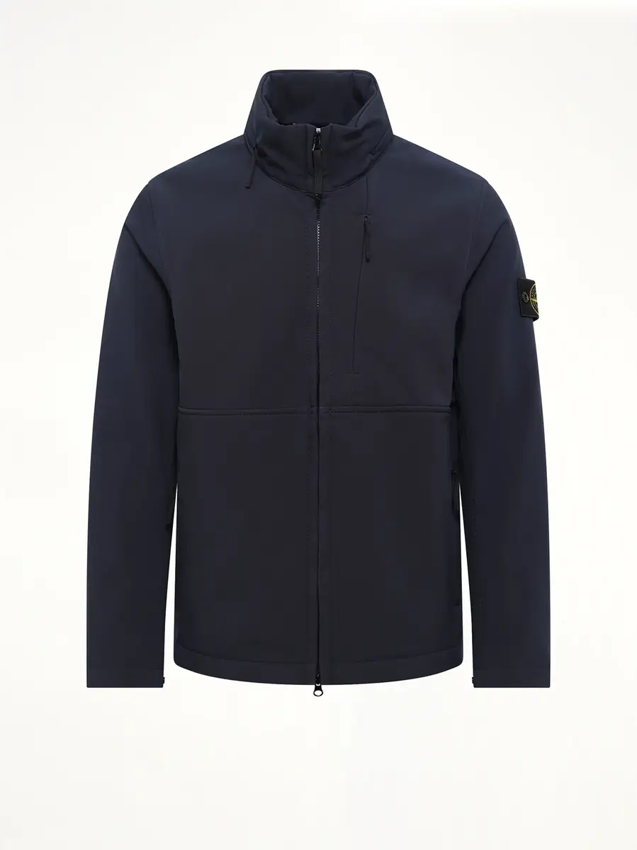Stone Island Q100005 Soft Shell Light Jacket in Navy Blue | Thumbnail 2