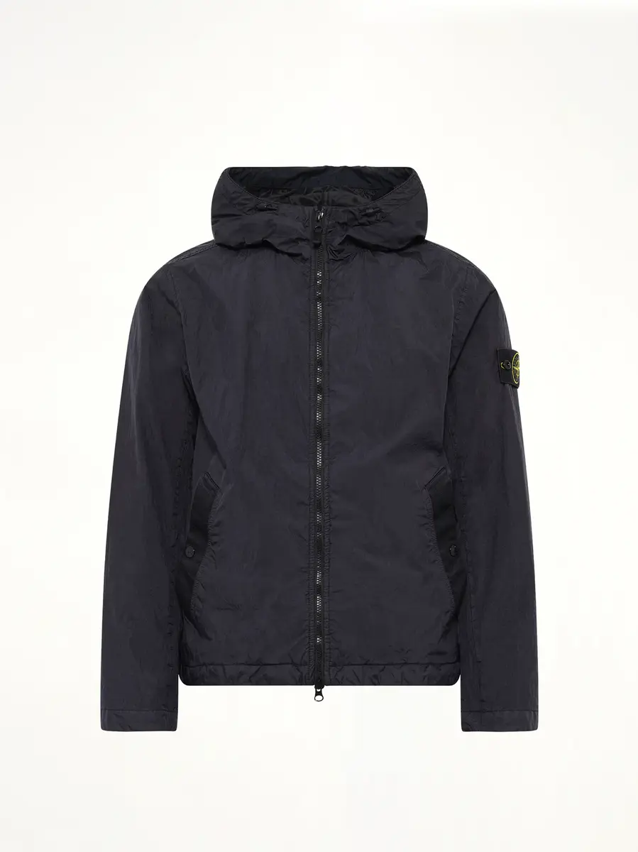 Stone Island 4100001 Crinkle Reps Hooded Jacket in Navy Blue | Thumbnail 2 Stone Island 4100001 Crinkle Reps Hooded Jacket in Navy Blue | Thumbnail 2