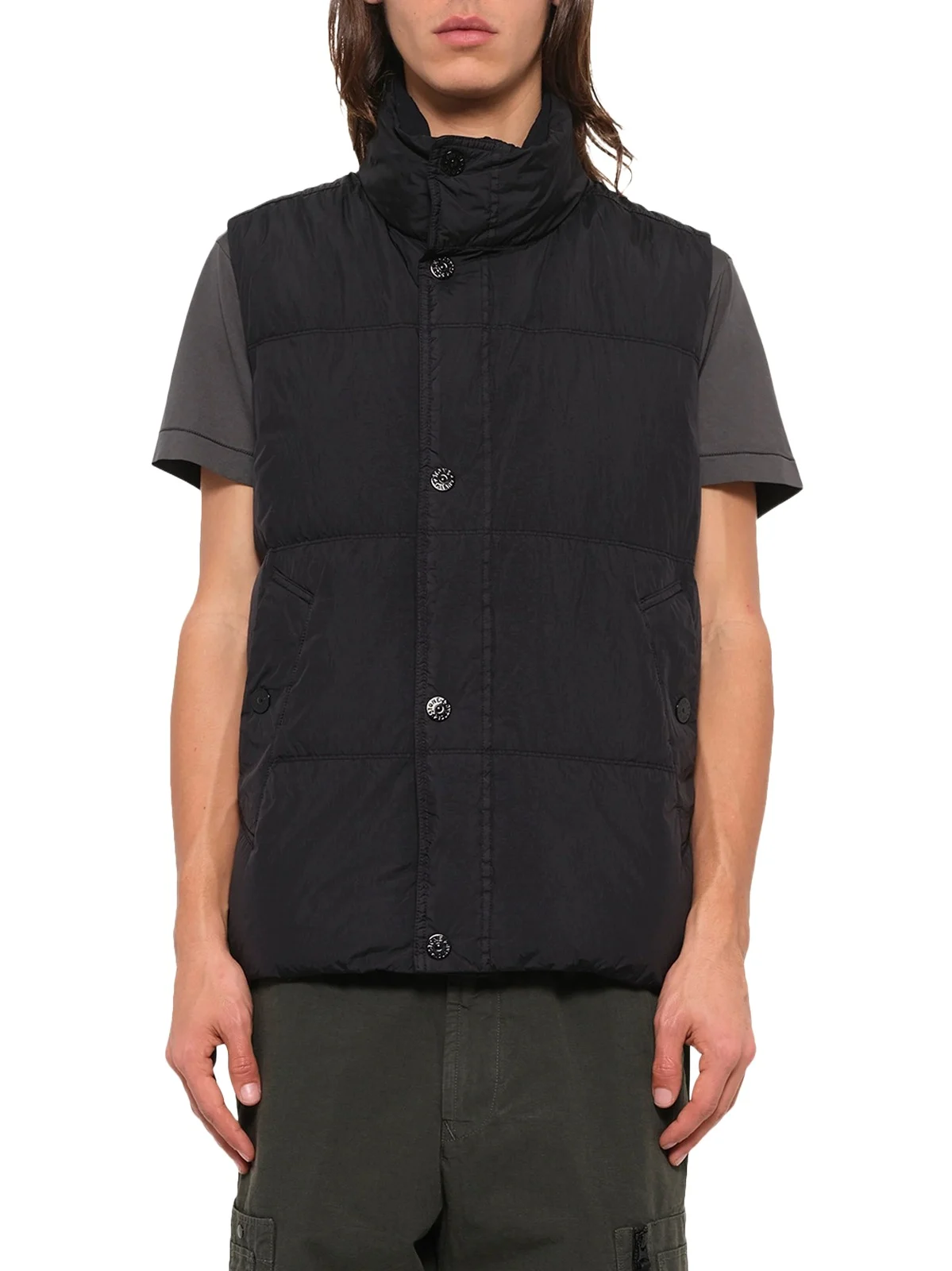 G100010 Crinkle Reps Padded Vest G100010 Crinkle Reps Padded Vest