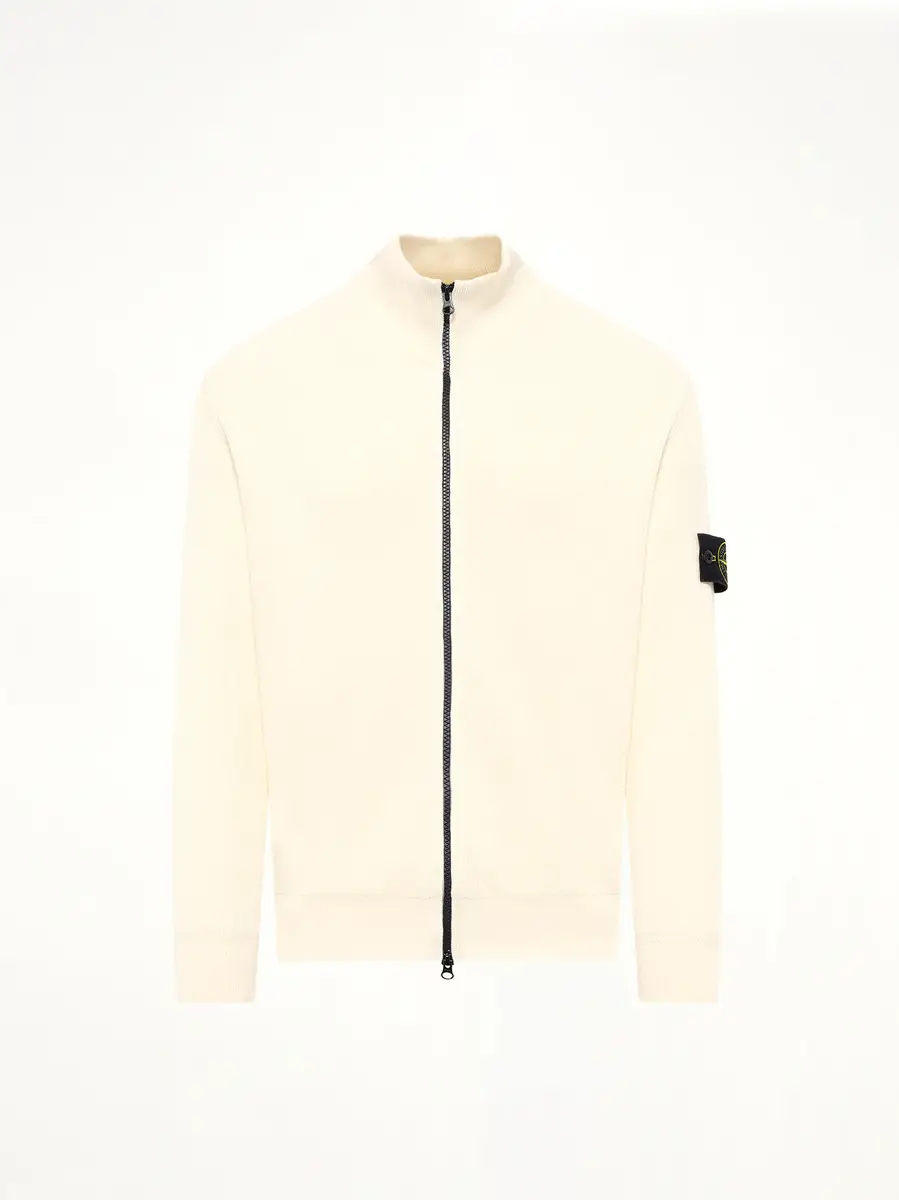 Stone Island 5100126 Ribbed Cotton Zip-up Cardigan | Thumbnail 2 Stone Island 5100126 Ribbed Cotton Zip-up Cardigan | Thumbnail 2