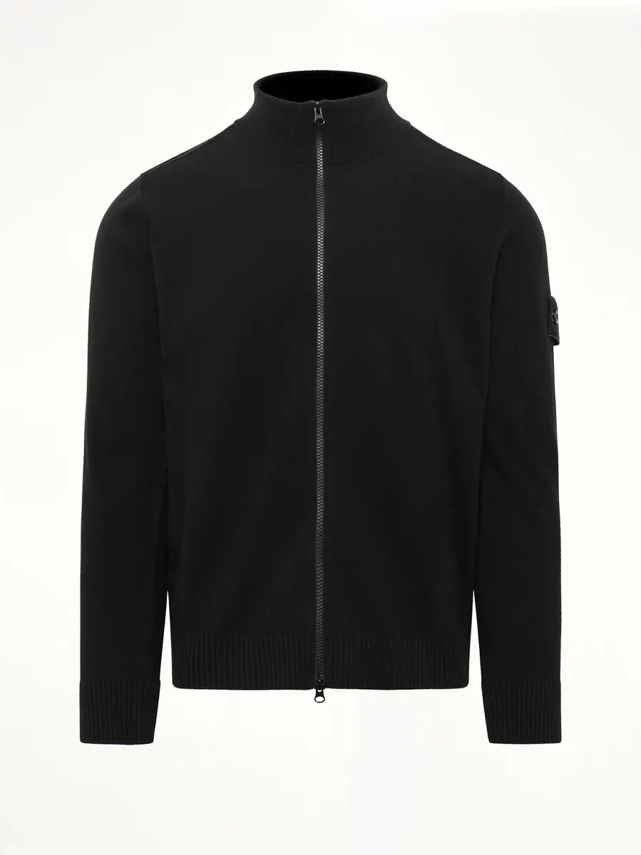Stone Island 5100023 Light Rws Geelong Wool Zip-up Cardigan | Thumbnail 2 Stone Island 5100023 Light Rws Geelong Wool Zip-up Cardigan | Thumbnail 2