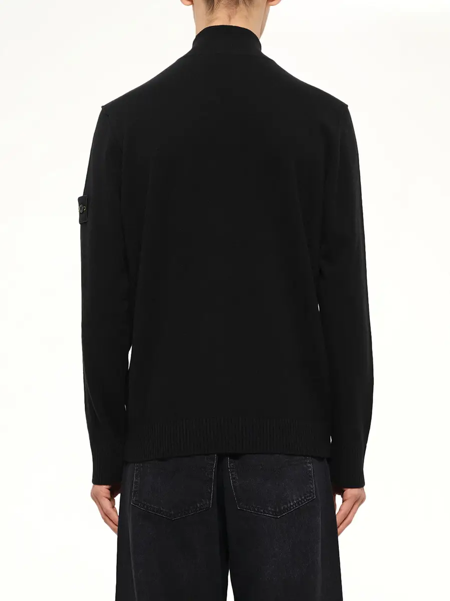 Stone Island 5100023 Light Rws Geelong Wool Zip-up Cardigan | Thumbnail 5 Stone Island 5100023 Light Rws Geelong Wool Zip-up Cardigan | Thumbnail 5