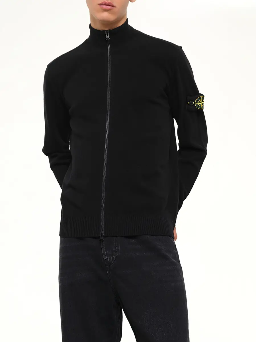 Stone Island 5100023 Light Rws Geelong Wool Zip-up Cardigan | Thumbnail 6 Stone Island 5100023 Light Rws Geelong Wool Zip-up Cardigan | Thumbnail 6