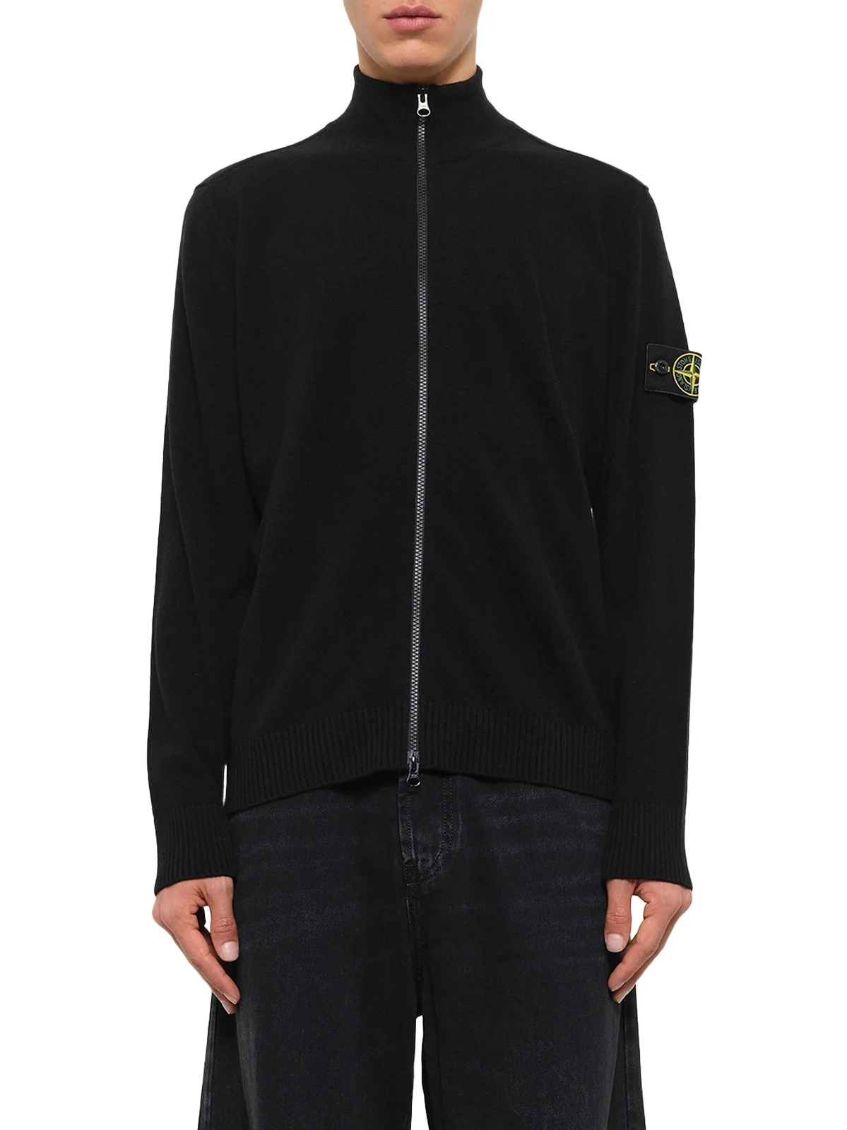 Stone Island 5100023 Light Rws Geelong Wool Zip-up Cardigan