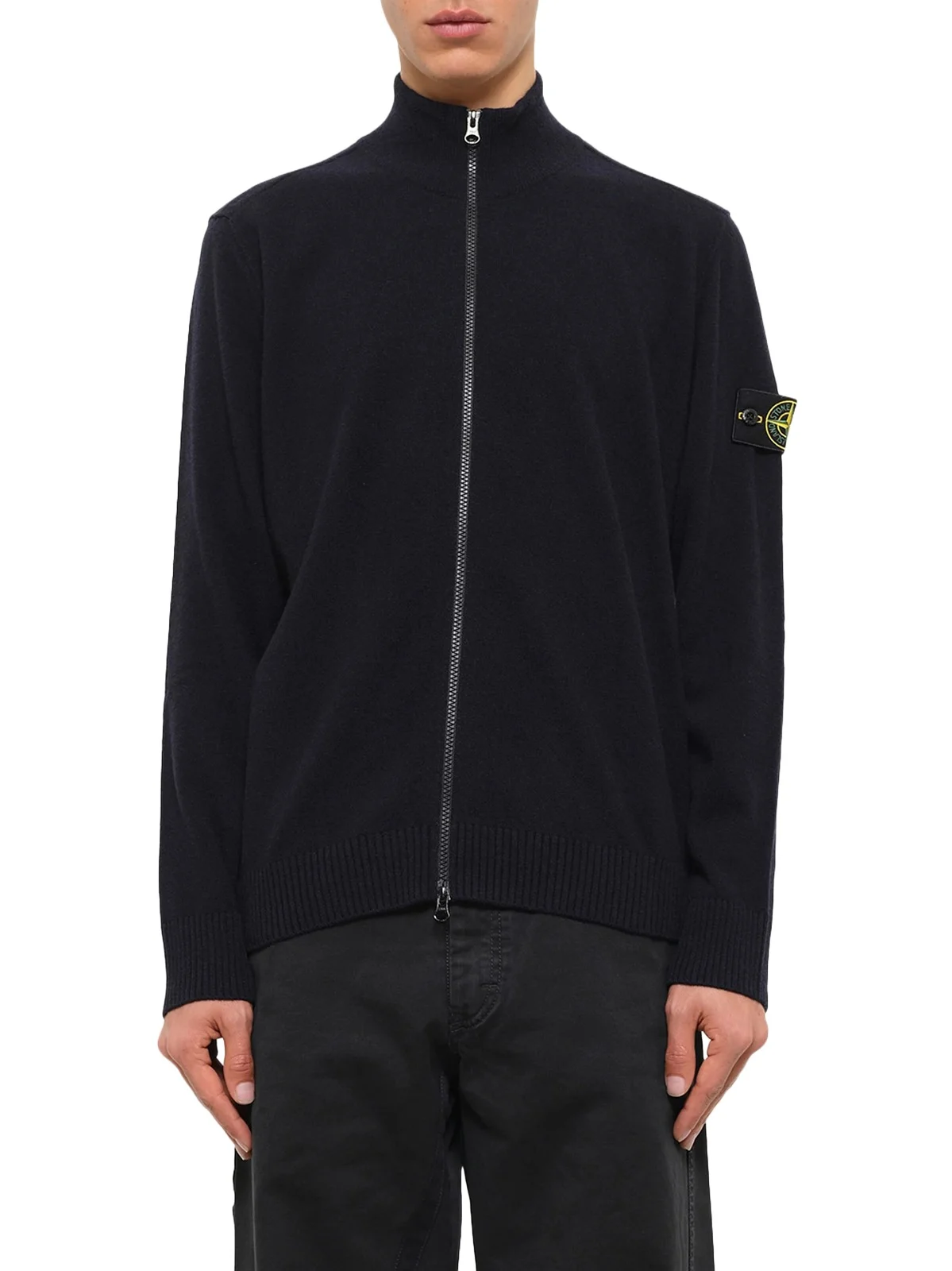 5100023 Light Rws Geelong Wool Zip-up Cardigan in Navy Blue 5100023 Light Rws Geelong Wool Zip-up Cardigan in Navy Blue