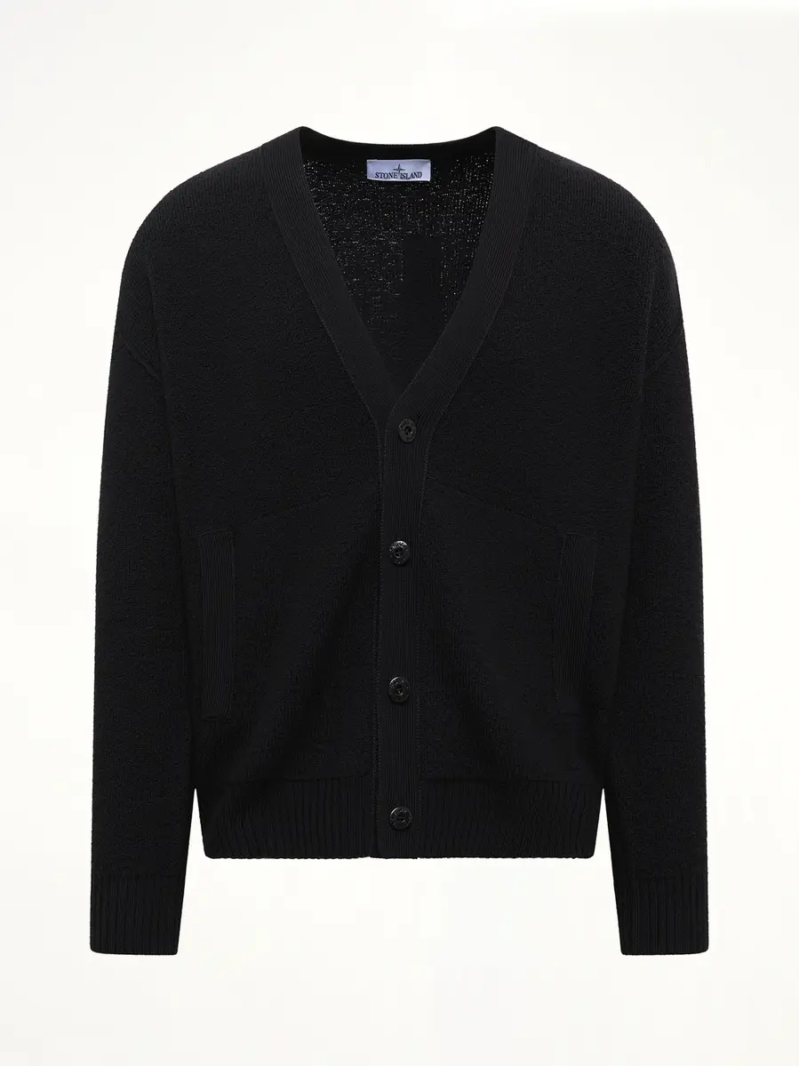 Stone Island 5100010 Light Rws Wool Cardigan | Thumbnail 2 Stone Island 5100010 Light Rws Wool Cardigan | Thumbnail 2