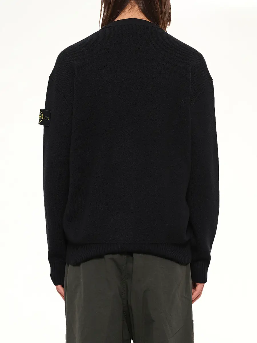 Stone Island 5100010 Light Rws Wool Cardigan | Thumbnail 5 Stone Island 5100010 Light Rws Wool Cardigan | Thumbnail 5