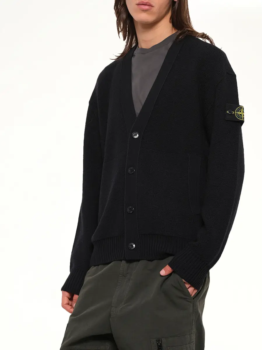 Stone Island 5100010 Light Rws Wool Cardigan | Thumbnail 6 Stone Island 5100010 Light Rws Wool Cardigan | Thumbnail 6