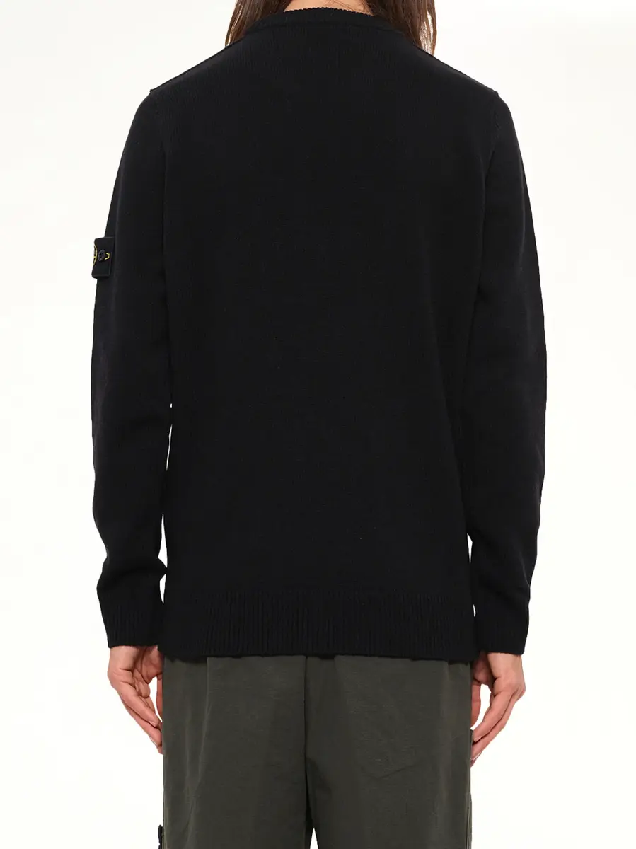 Stone Island 5100072 Lambswool Crewneck Sweater | Thumbnail 5 Stone Island 5100072 Lambswool Crewneck Sweater | Thumbnail 5