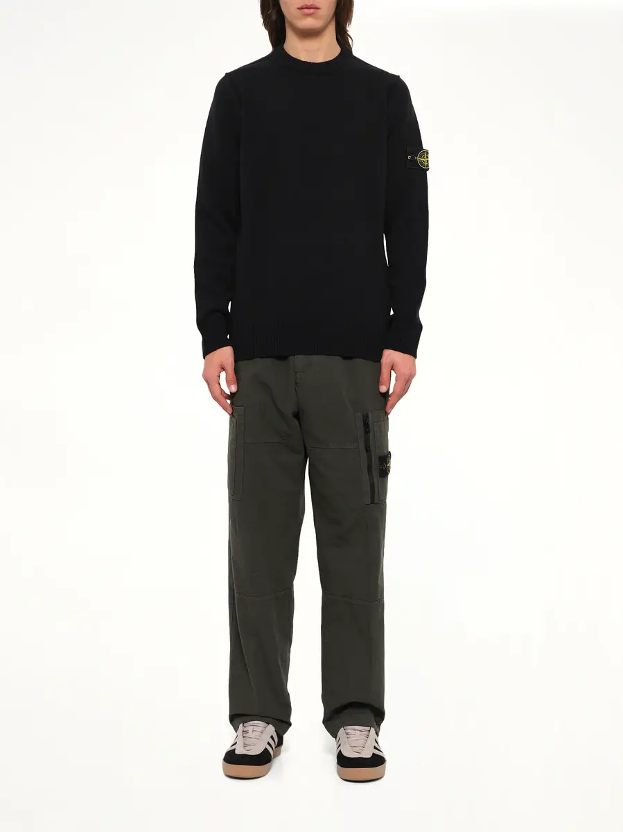 Stone Island 5100072 Lambswool Crewneck Sweater | Thumbnail 7 Stone Island 5100072 Lambswool Crewneck Sweater | Thumbnail 7