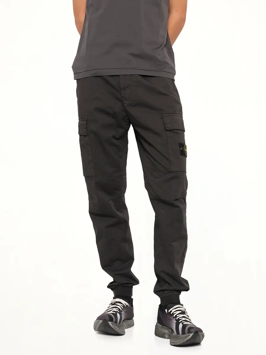 Stone Island 3100033 Cotton Satin Trouser in Lead Grey | Thumbnail 6
