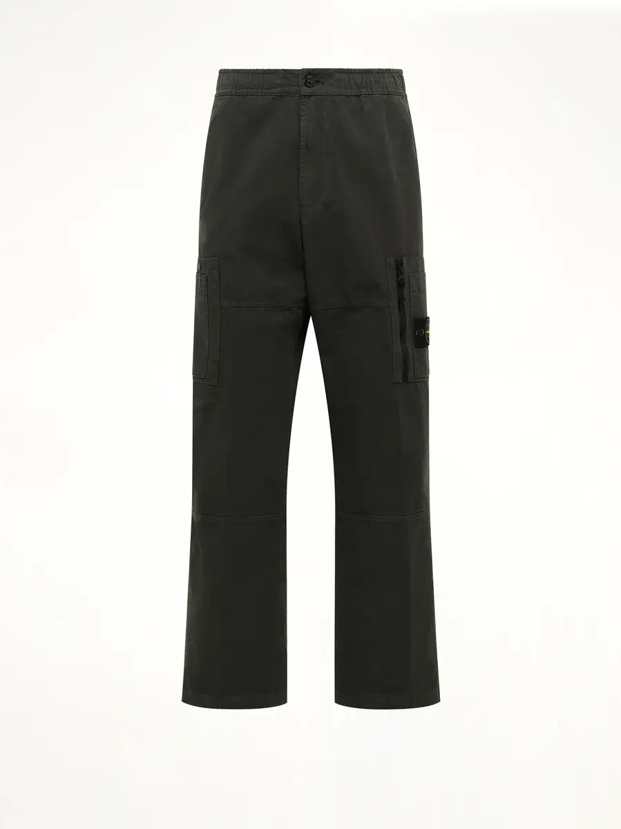 Stone Island 3100015 Cotton Ripstop Trouser in Coal Grey | Thumbnail 2 Stone Island 3100015 Cotton Ripstop Trouser in Coal Grey | Thumbnail 2