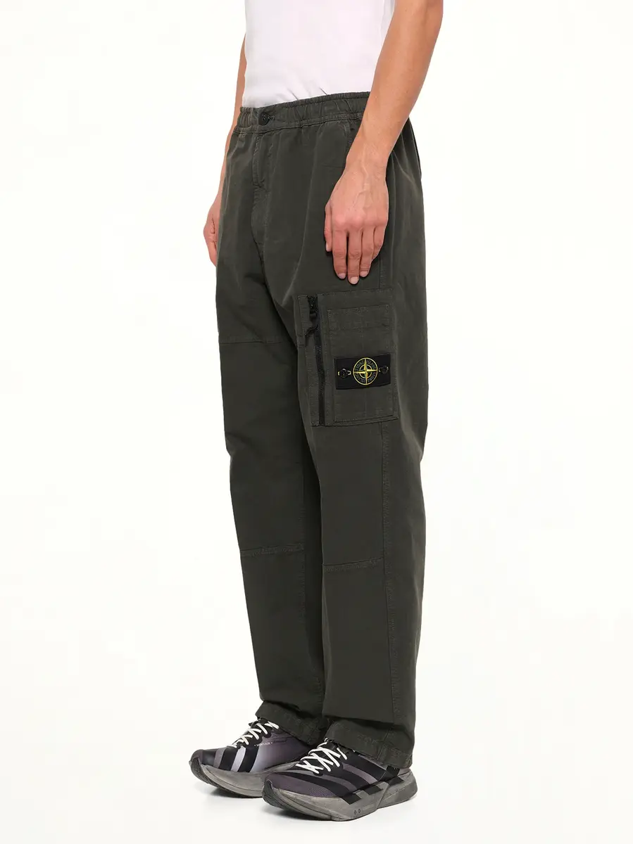 Stone Island 3100015 Cotton Ripstop Trouser in Coal Grey | Thumbnail 3 Stone Island 3100015 Cotton Ripstop Trouser in Coal Grey | Thumbnail 3
