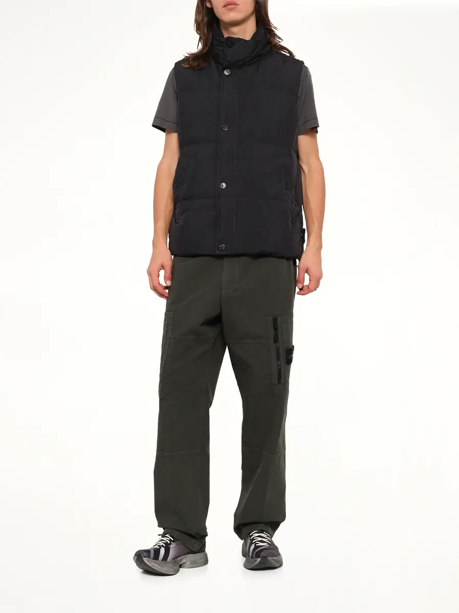 Stone Island 3100015 Cotton Ripstop Trouser in Coal Grey | Thumbnail 4 Stone Island 3100015 Cotton Ripstop Trouser in Coal Grey | Thumbnail 4