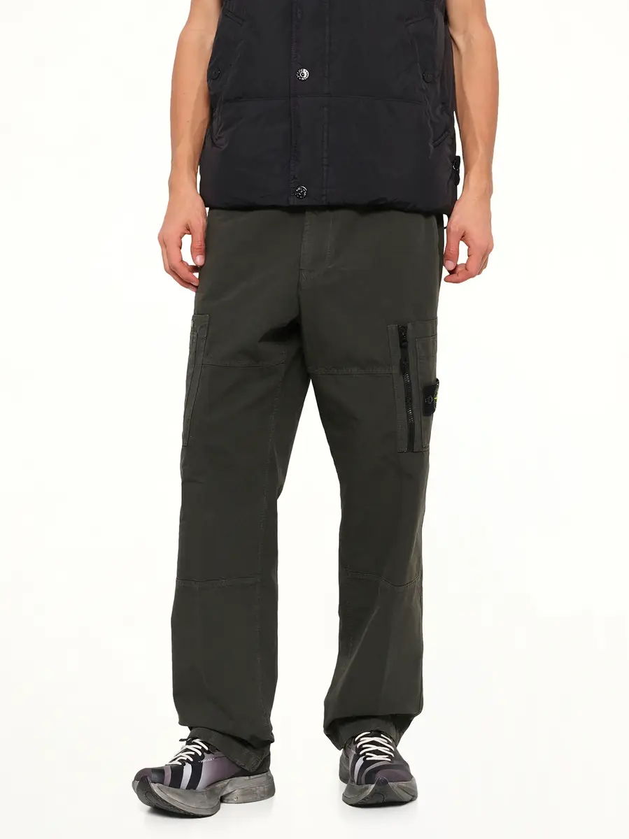 Stone Island 3100015 Cotton Ripstop Trouser in Coal Grey | Thumbnail 6 Stone Island 3100015 Cotton Ripstop Trouser in Coal Grey | Thumbnail 6