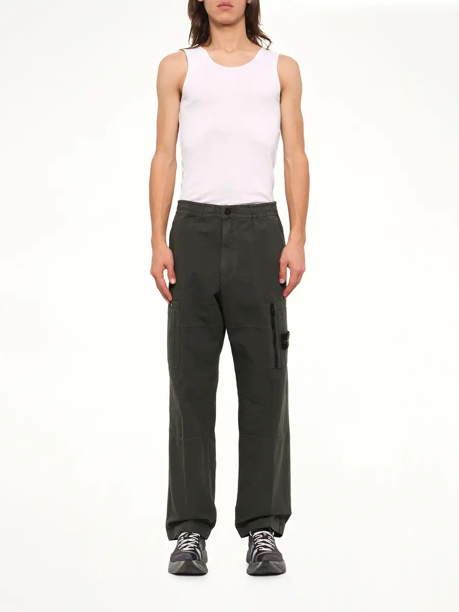 Stone Island 3100015 Cotton Ripstop Trouser in Coal Grey | Thumbnail 7 Stone Island 3100015 Cotton Ripstop Trouser in Coal Grey | Thumbnail 7