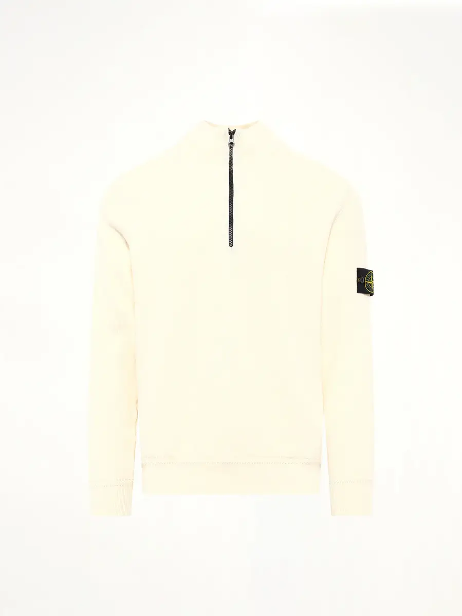 Stone Island 5100124 Ribbed Cotton Half-zip Sweater | Thumbnail 2 Stone Island 5100124 Ribbed Cotton Half-zip Sweater | Thumbnail 2