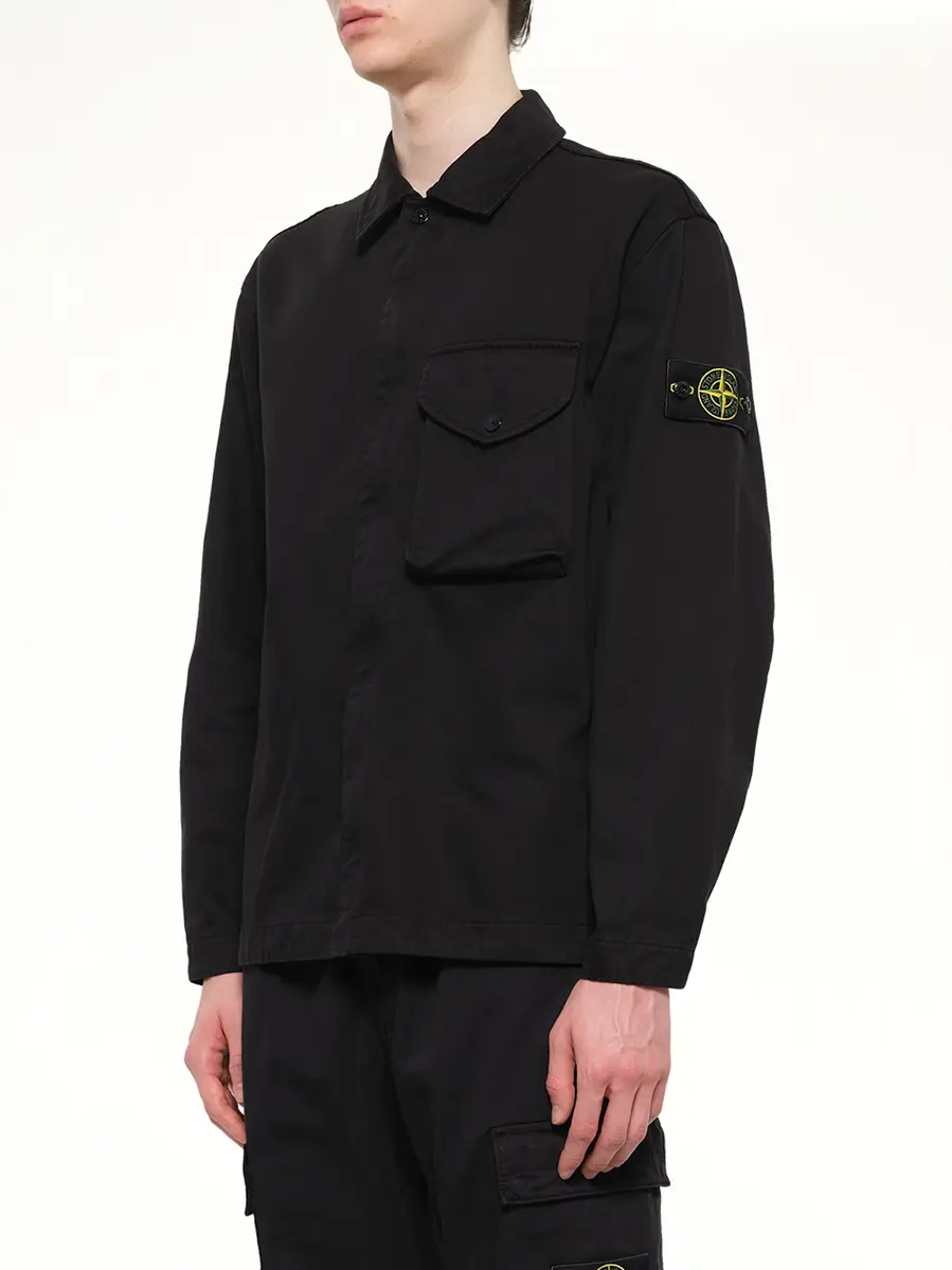 Stone Island 1200001 Dense Cotton Twill Shirt | Thumbnail 3 Stone Island 1200001 Dense Cotton Twill Shirt | Thumbnail 3