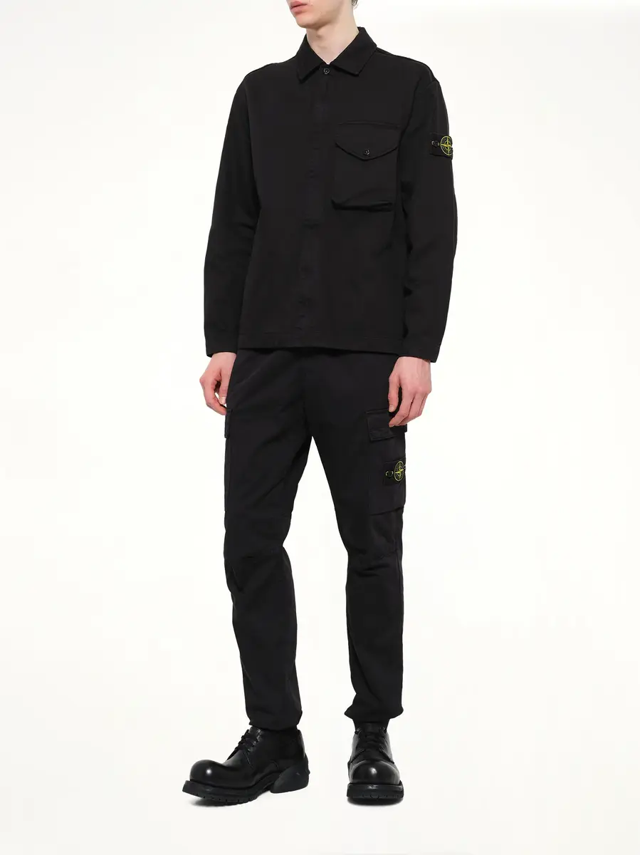 Stone Island 1200001 Dense Cotton Twill Shirt | Thumbnail 4 Stone Island 1200001 Dense Cotton Twill Shirt | Thumbnail 4