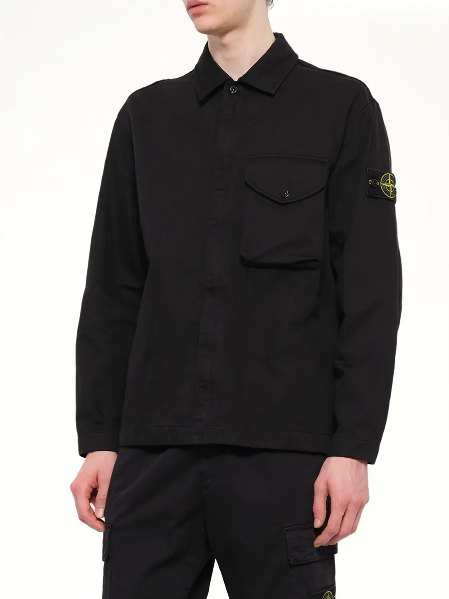 Stone Island 1200001 Dense Cotton Twill Shirt | Thumbnail 6 Stone Island 1200001 Dense Cotton Twill Shirt | Thumbnail 6