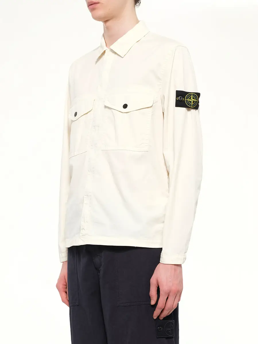 Stone Island 1200003 Stretch Organic Cotton Shirt | Thumbnail 3 Stone Island 1200003 Stretch Organic Cotton Shirt | Thumbnail 3