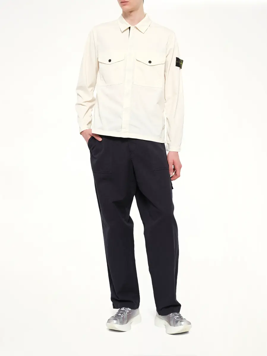 Stone Island 1200003 Stretch Organic Cotton Shirt | Thumbnail 4 Stone Island 1200003 Stretch Organic Cotton Shirt | Thumbnail 4