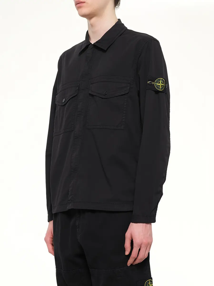 Stone Island 1200003 Stretch Organic Cotton Shirt | Thumbnail 3 Stone Island 1200003 Stretch Organic Cotton Shirt | Thumbnail 3