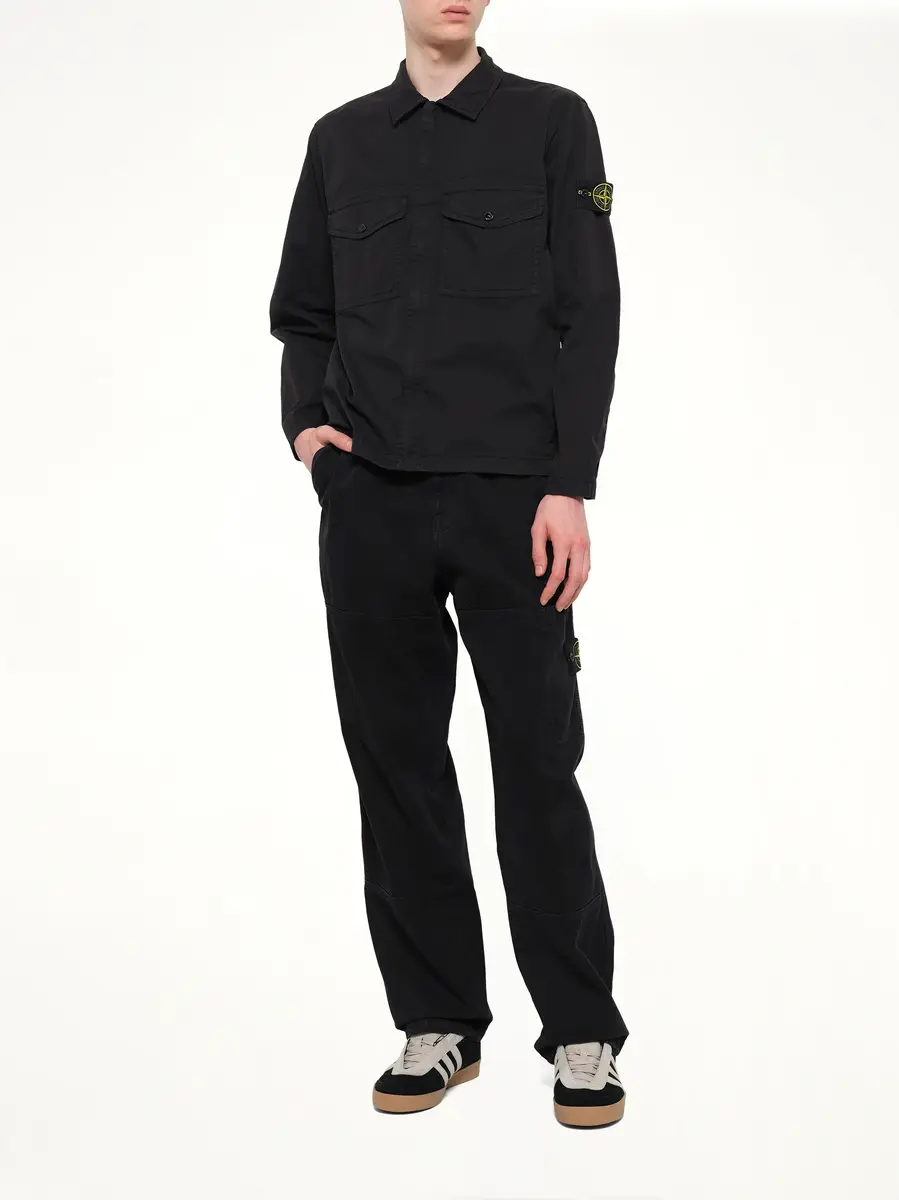 Stone Island 1200003 Stretch Organic Cotton Shirt | Thumbnail 4 Stone Island 1200003 Stretch Organic Cotton Shirt | Thumbnail 4