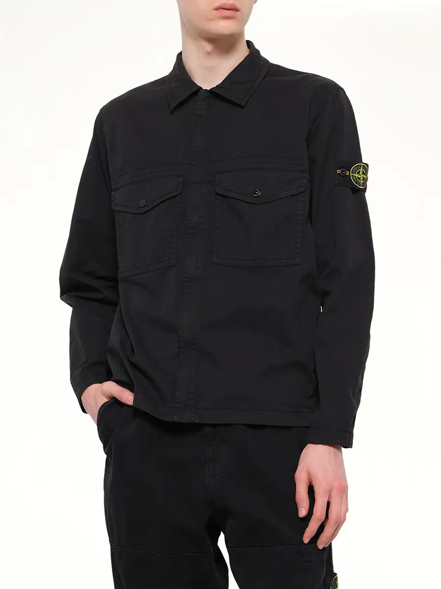 Stone Island 1200003 Stretch Organic Cotton Shirt | Thumbnail 6 Stone Island 1200003 Stretch Organic Cotton Shirt | Thumbnail 6