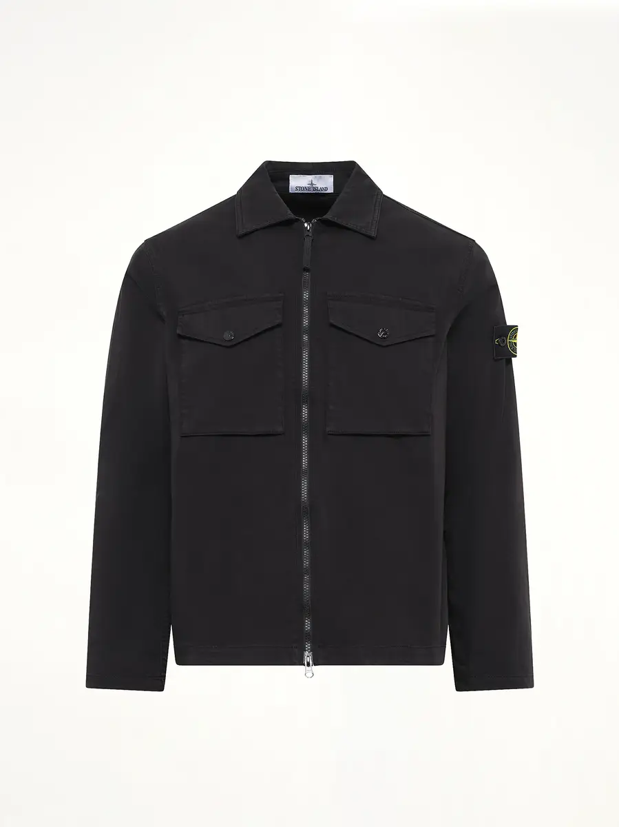 Stone Island 1200010 Cotton Zip-up Shirt | Thumbnail 2 Stone Island 1200010 Cotton Zip-up Shirt | Thumbnail 2