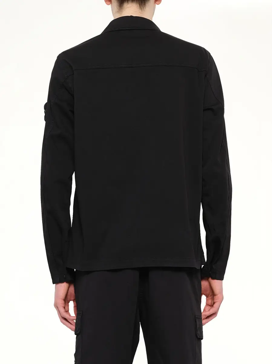 Stone Island 1200010 Cotton Zip-up Shirt | Thumbnail 5 Stone Island 1200010 Cotton Zip-up Shirt | Thumbnail 5