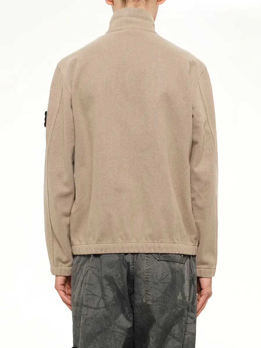 Stone Island 1200033 Nylon Zip-up Shirt in Biscuit | Thumbnail 5 Stone Island 1200033 Nylon Zip-up Shirt in Biscuit | Thumbnail 5