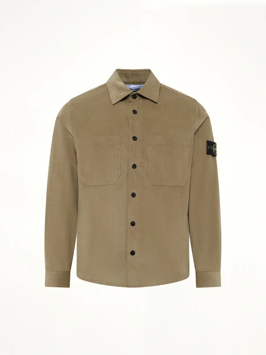 Stone Island 1200042 Cotton Shirt in Military Green | Thumbnail 2 Stone Island 1200042 Cotton Shirt in Military Green | Thumbnail 2