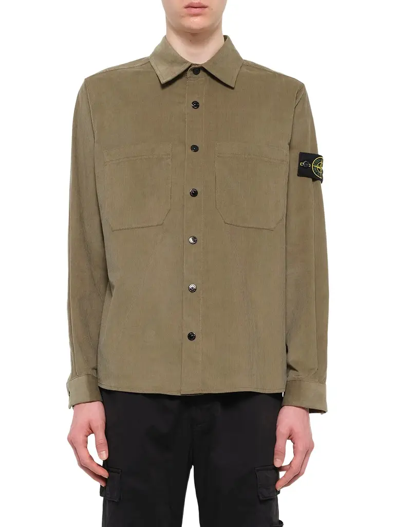 1200042 Cotton Shirt in Military Green