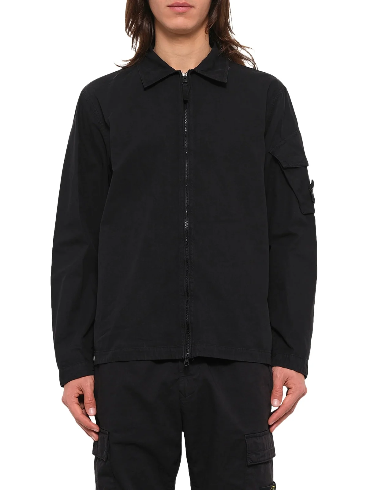 Stone Island 1200022 Cotton Sleeve Pocket Shirt