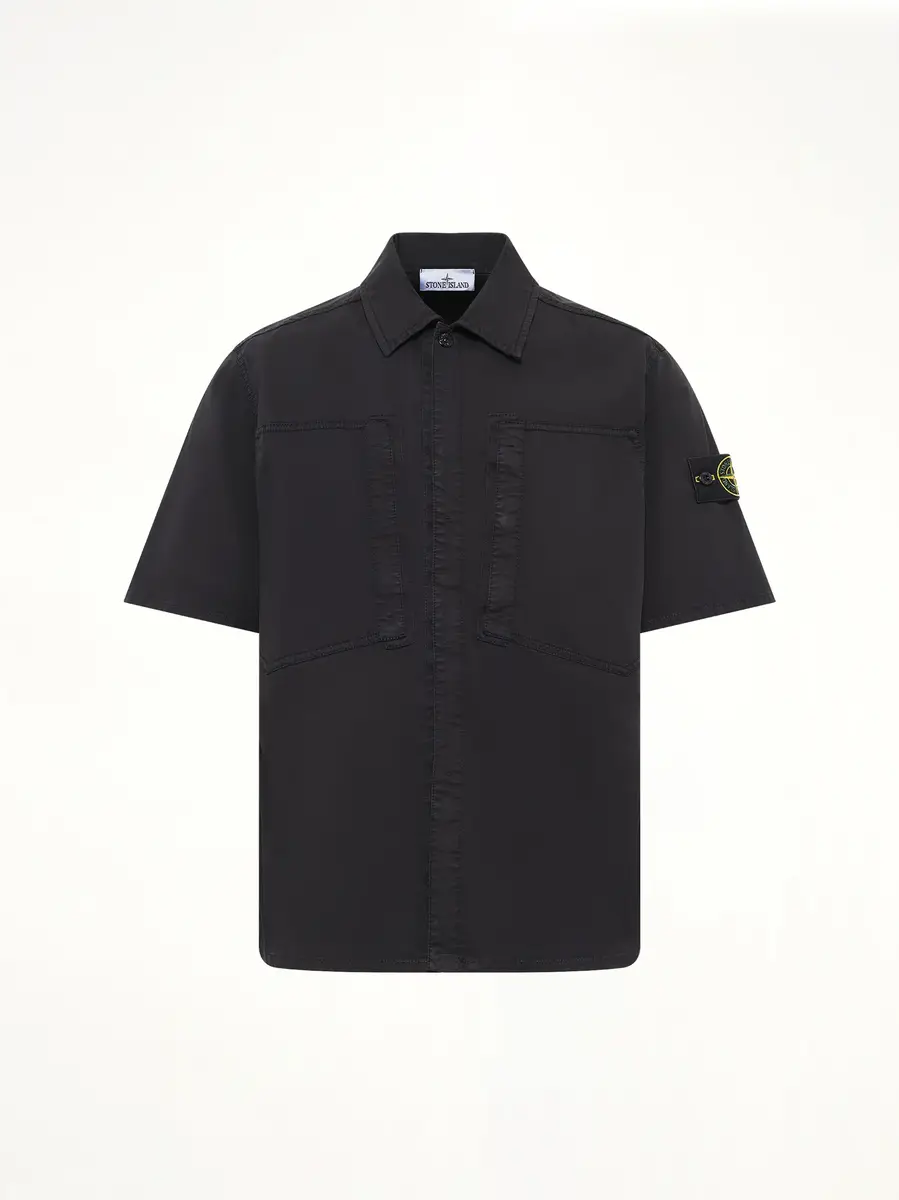 Stone Island 1200037 Stretch Organic Cotton SS Shirt | Thumbnail 2 Stone Island 1200037 Stretch Organic Cotton SS Shirt | Thumbnail 2