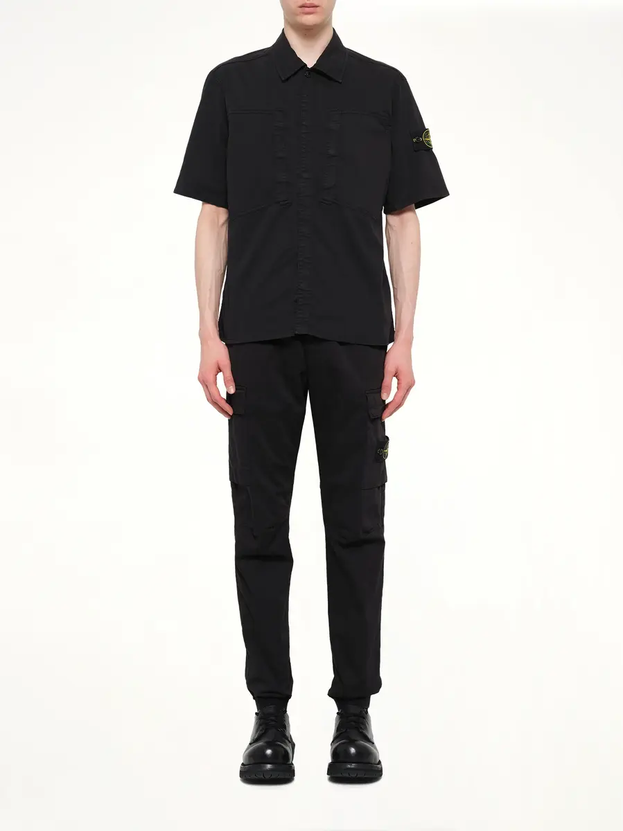 Stone Island 1200037 Stretch Organic Cotton SS Shirt | Thumbnail 7 Stone Island 1200037 Stretch Organic Cotton SS Shirt | Thumbnail 7