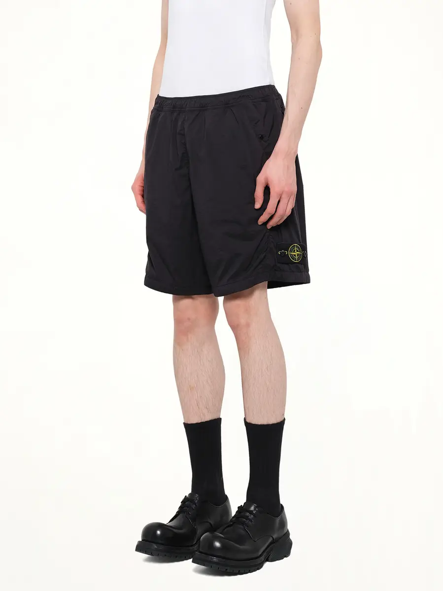 Stone Island L100004 Ultra Light Nylon Stretch Shorts | Thumbnail 3 Stone Island L100004 Ultra Light Nylon Stretch Shorts | Thumbnail 3