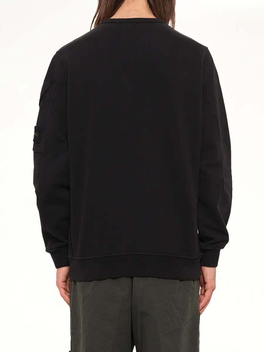 Stone Island 6100015 Brushed Cotton Sleeve Pocket Sweatshirt | Thumbnail 5 Stone Island 6100015 Brushed Cotton Sleeve Pocket Sweatshirt | Thumbnail 5
