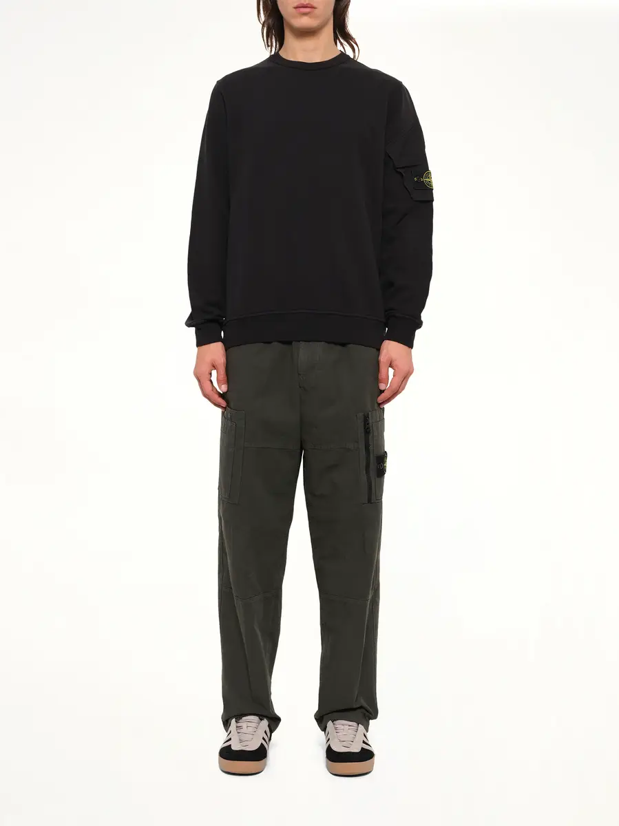Stone Island 6100015 Brushed Cotton Sleeve Pocket Sweatshirt | Thumbnail 7 Stone Island 6100015 Brushed Cotton Sleeve Pocket Sweatshirt | Thumbnail 7