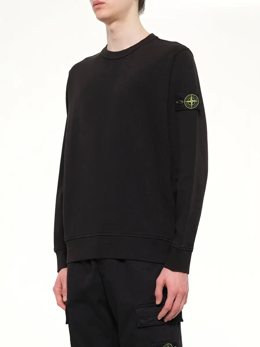 Stone Island 6100017 Organic Cotton Sweatshirt | Thumbnail 3 Stone Island 6100017 Organic Cotton Sweatshirt | Thumbnail 3
