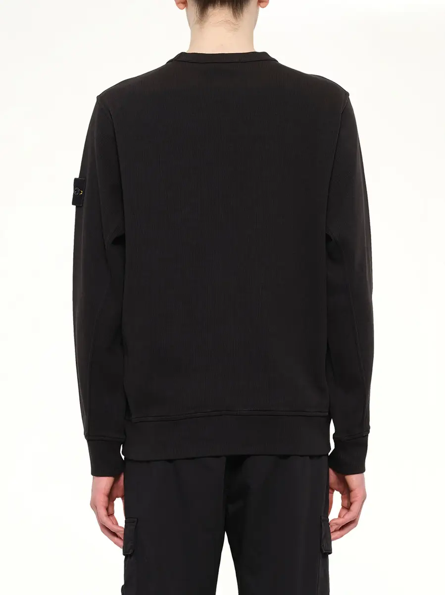 Stone Island 6100017 Organic Cotton Sweatshirt | Thumbnail 5 Stone Island 6100017 Organic Cotton Sweatshirt | Thumbnail 5